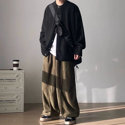 Round Neck Loose Knitted Sweater N0523