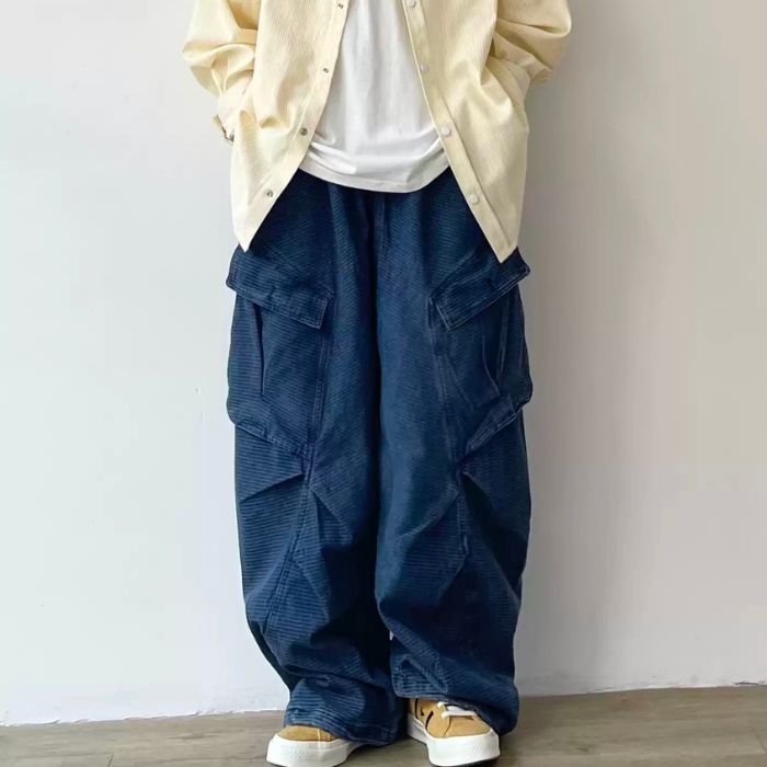 Loose Wide-leg Straight Pants N0524