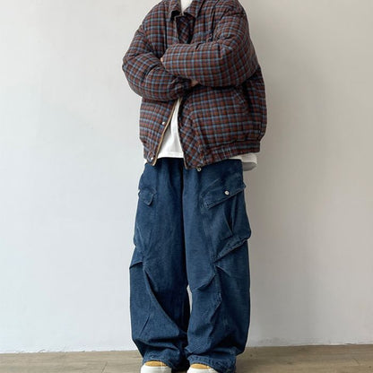 Loose Wide-leg Straight Pants N0524