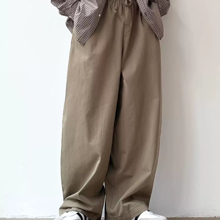 Wide-leg Straight Casual Pants N0525