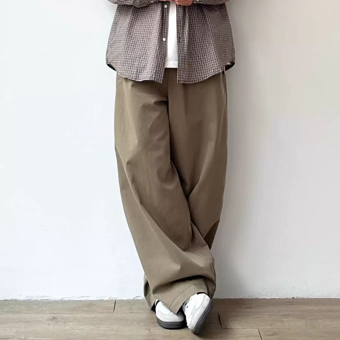 Wide-leg Straight Casual Pants N0525
