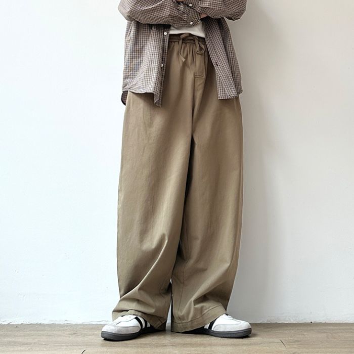 Wide-leg Straight Casual Pants N0525