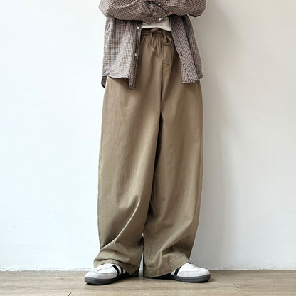 Wide-leg Straight Casual Pants N0525