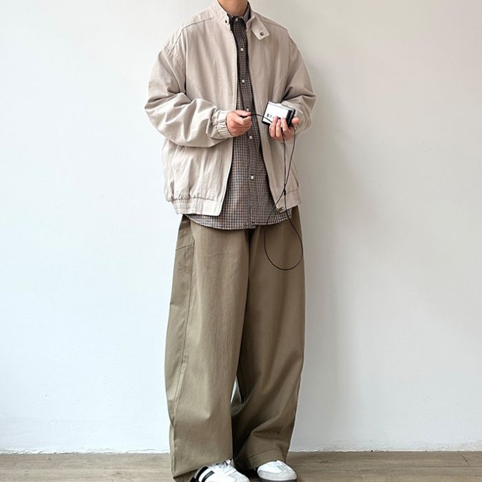 Wide-leg Straight Casual Pants N0525