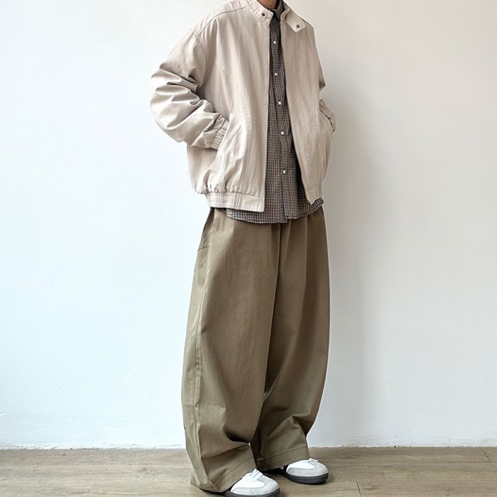 Wide-leg Straight Casual Pants N0525