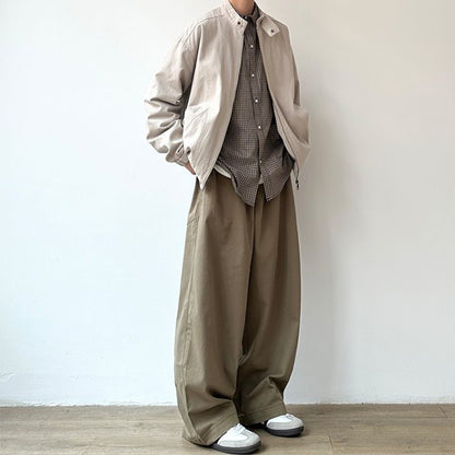 Wide-leg Straight Casual Pants N0525