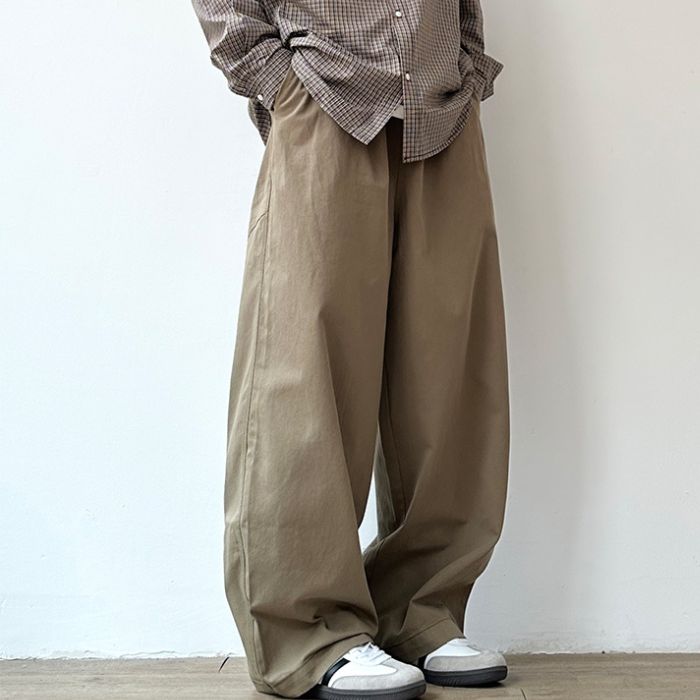 Wide-leg Straight Casual Pants N0525