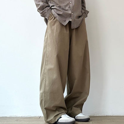 Wide-leg Straight Casual Pants N0525
