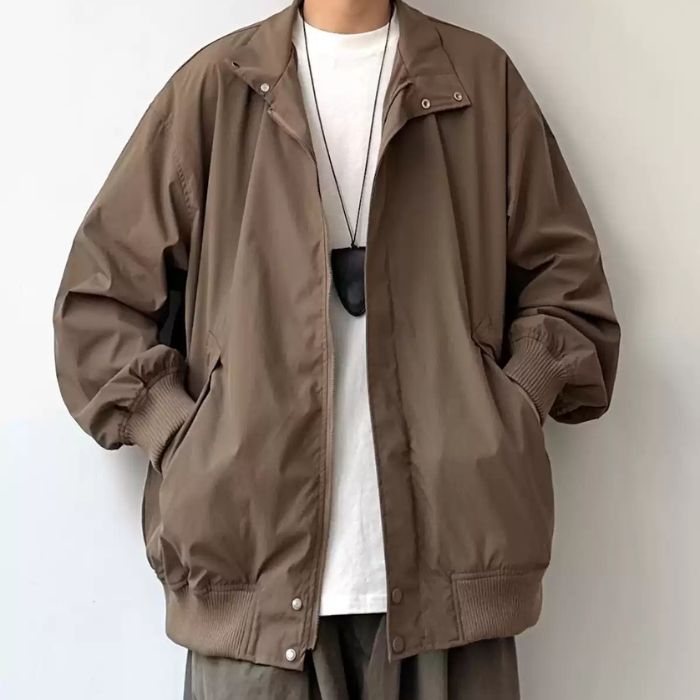 Simple Stand-up Collar Jacket N0529