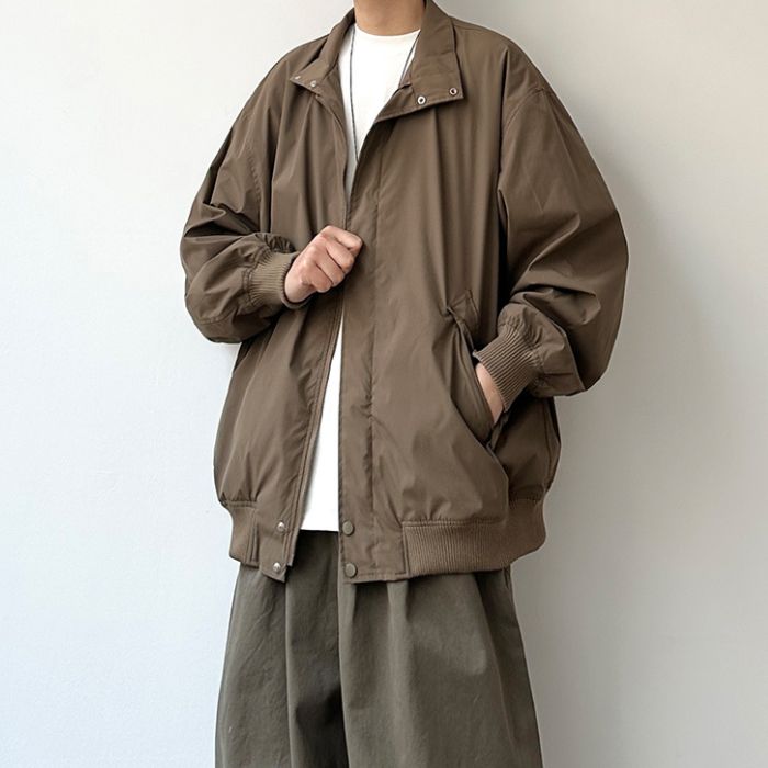 Simple Stand-up Collar Jacket N0529