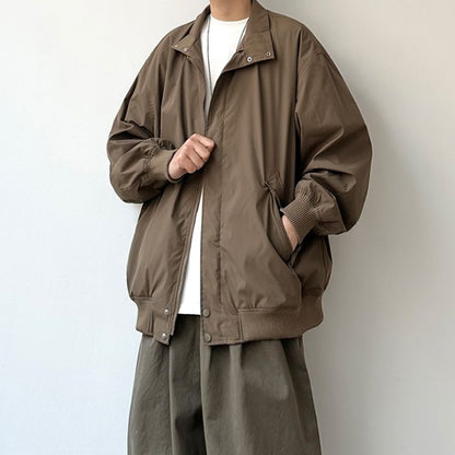 Simple Stand-up Collar Jacket N0529