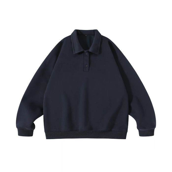 Loose Solid Color Heavy Polo N0531