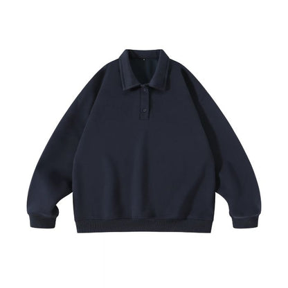 Loose Solid Color Heavy Polo N0531