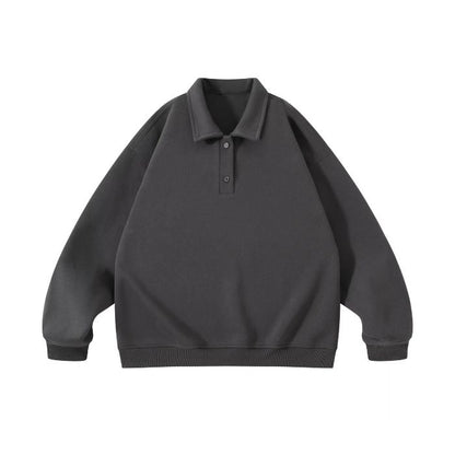 Loose Solid Color Heavy Polo N0531