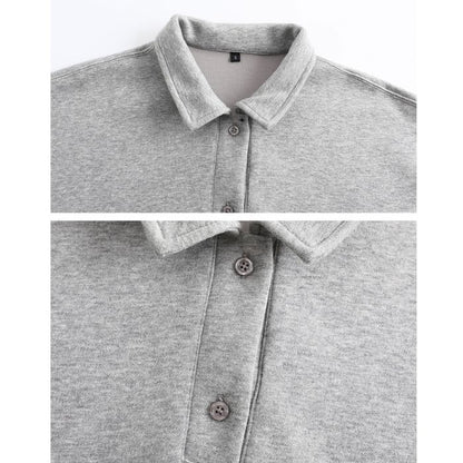 Loose Solid Color Heavy Polo N0531