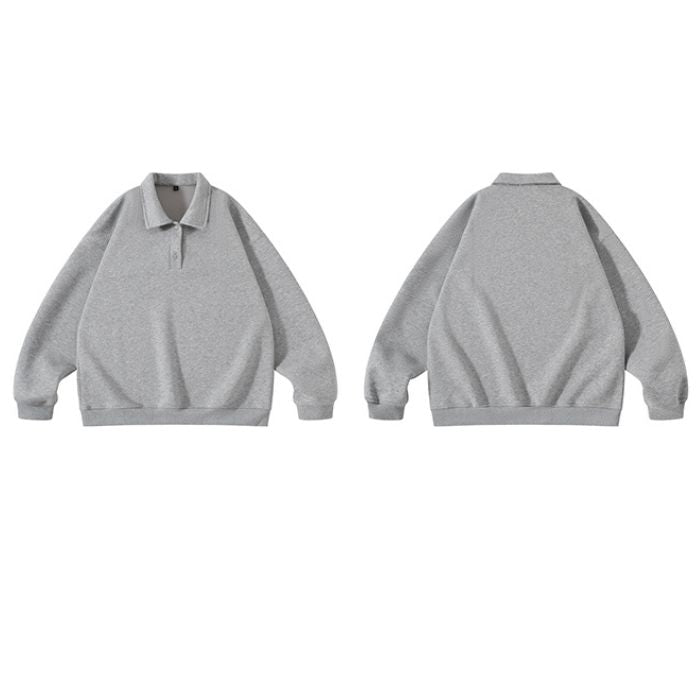 Loose Solid Color Heavy Polo N0531