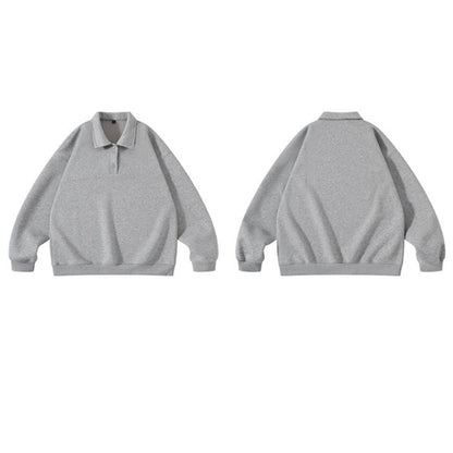 Loose Solid Color Heavy Polo N0531