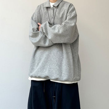 Loose Solid Color Heavy Polo N0531