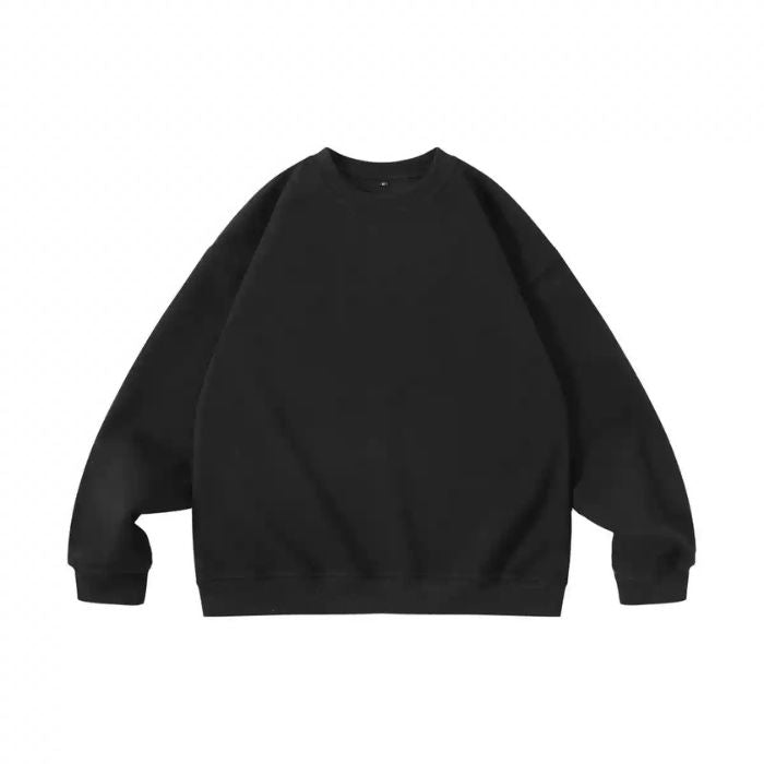 Solid Color Round Neck Sweater N0537