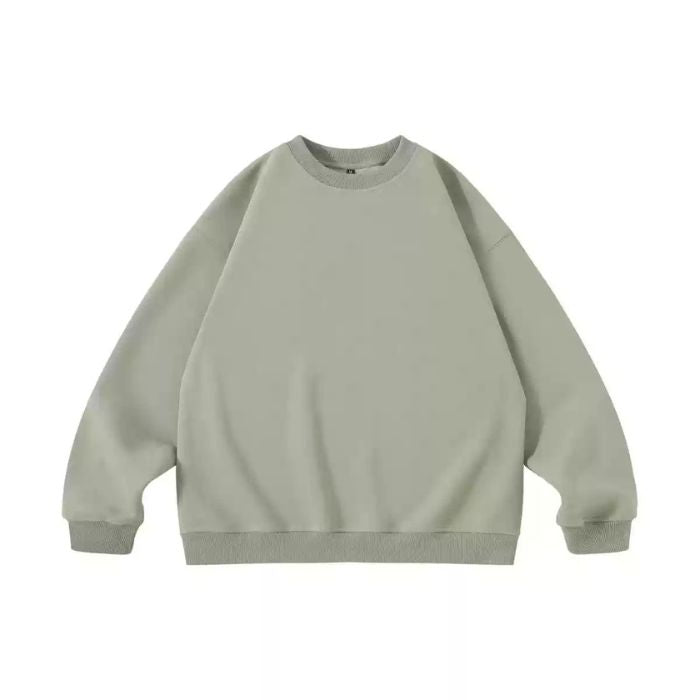 Solid Color Round Neck Sweater N0537