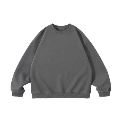 Solid Color Round Neck Sweater N0537