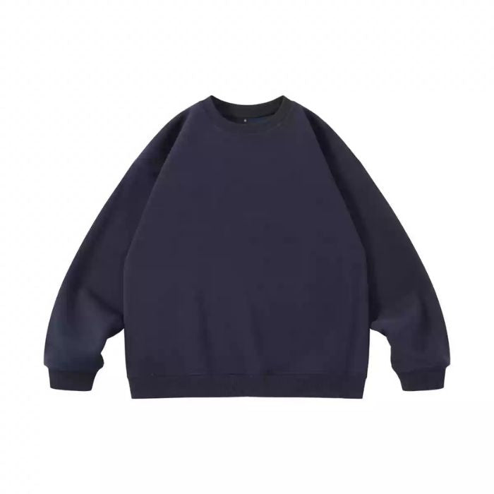 Solid Color Round Neck Sweater N0537