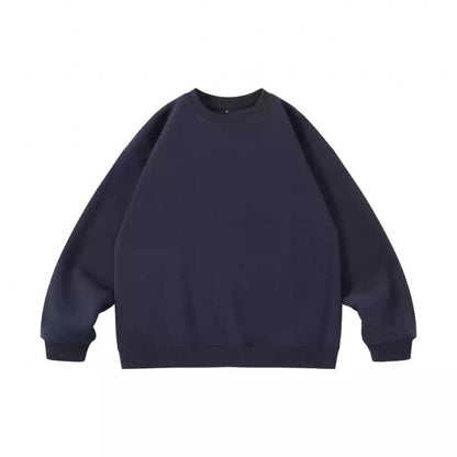 Solid Color Round Neck Sweater N0537