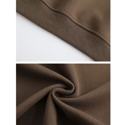 Solid Color Round Neck Sweater N0537