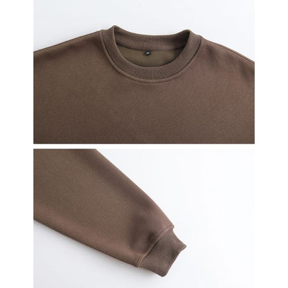 Solid Color Round Neck Sweater N0537