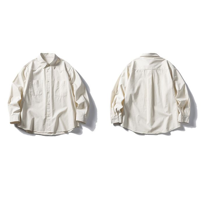 Basic Loose Casual Long-sleeved Shirt N0538