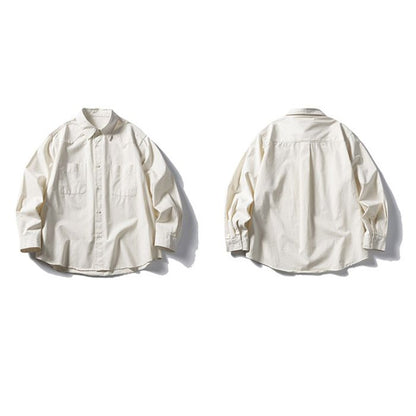 Basic Loose Casual Long-sleeved Shirt N0538