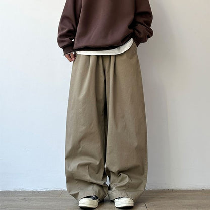 Loose Wide-leg Straight Pants N0539