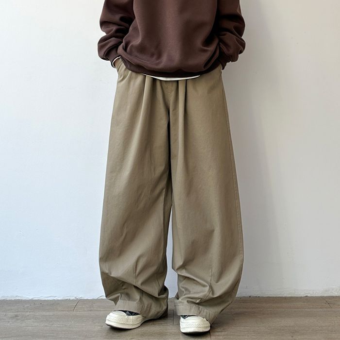 Loose Wide-leg Straight Pants N0539