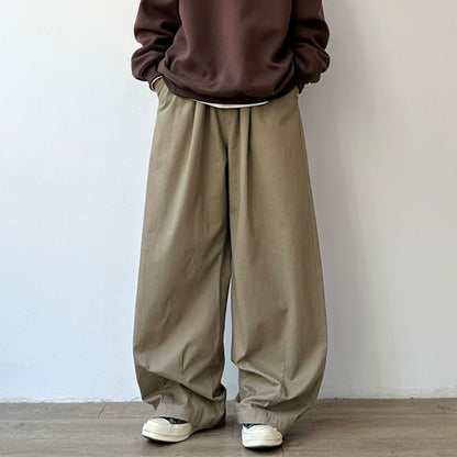 Loose Wide-leg Straight Pants N0539