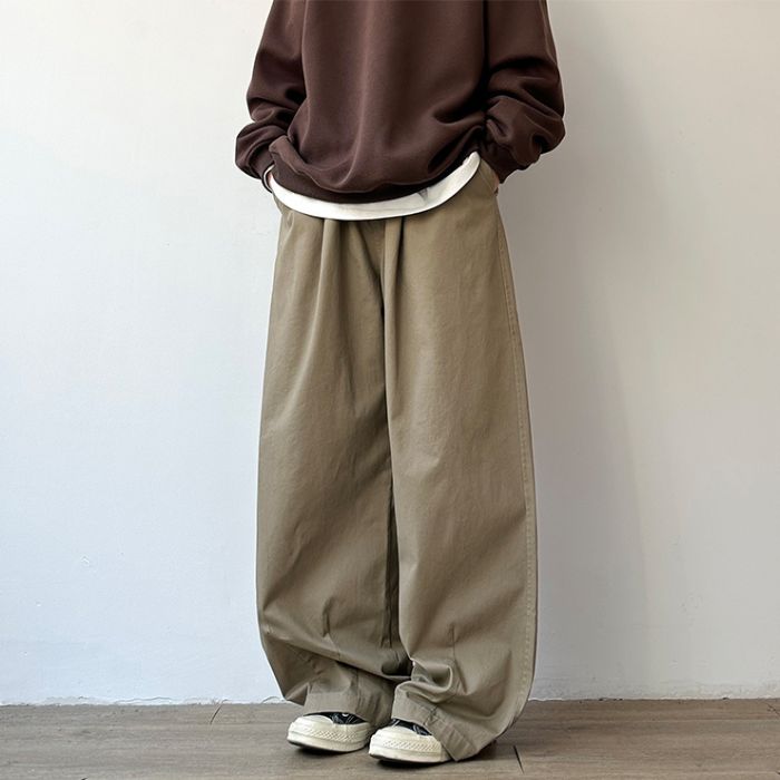 Loose Wide-leg Straight Pants N0539