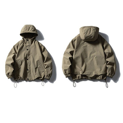 Loose Casual Hooded Jacket N0541