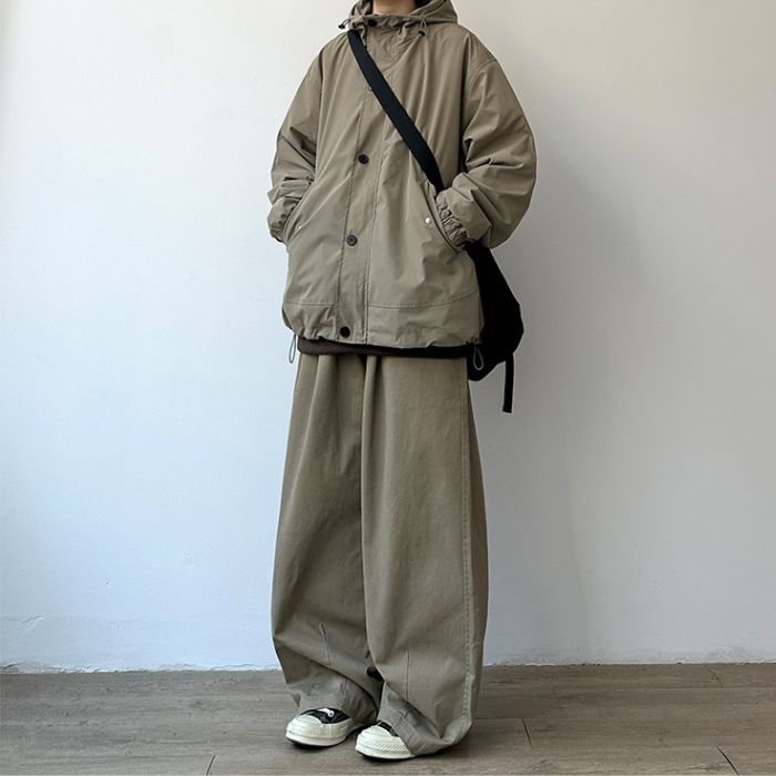 Loose Casual Hooded Jacket N0541