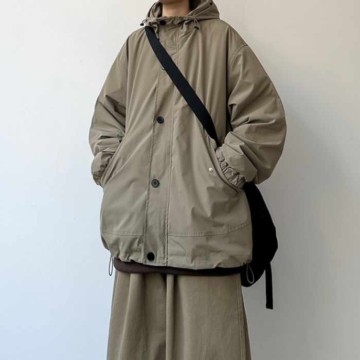 Loose Casual Hooded Jacket N0541