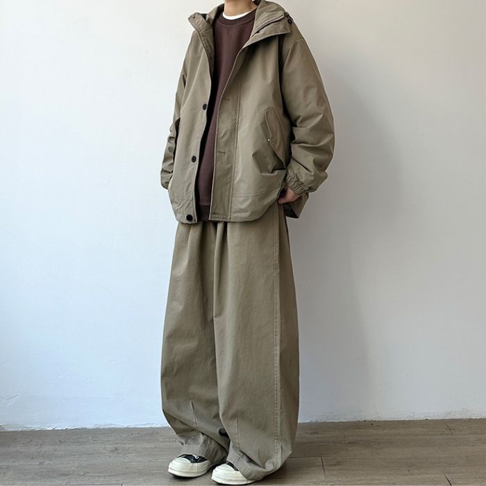 Loose Casual Hooded Jacket N0541