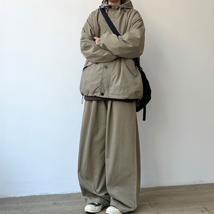 Loose Casual Hooded Jacket N0541