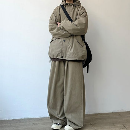 Loose Casual Hooded Jacket N0541