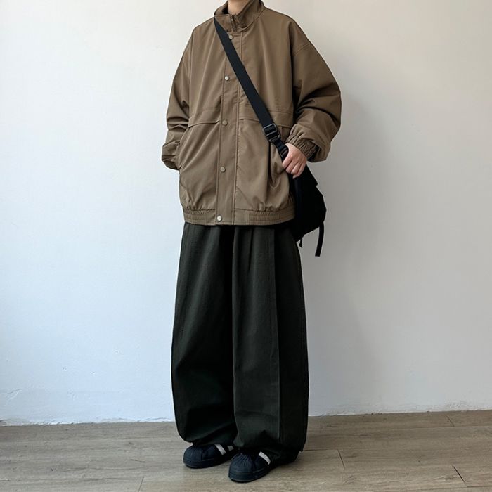 Loose Stand-up Collar Jacket N0542