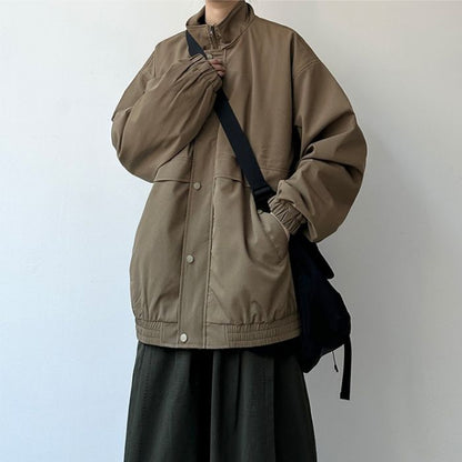 Loose Stand-up Collar Jacket N0542