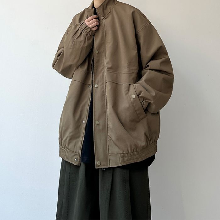 Loose Stand-up Collar Jacket N0542