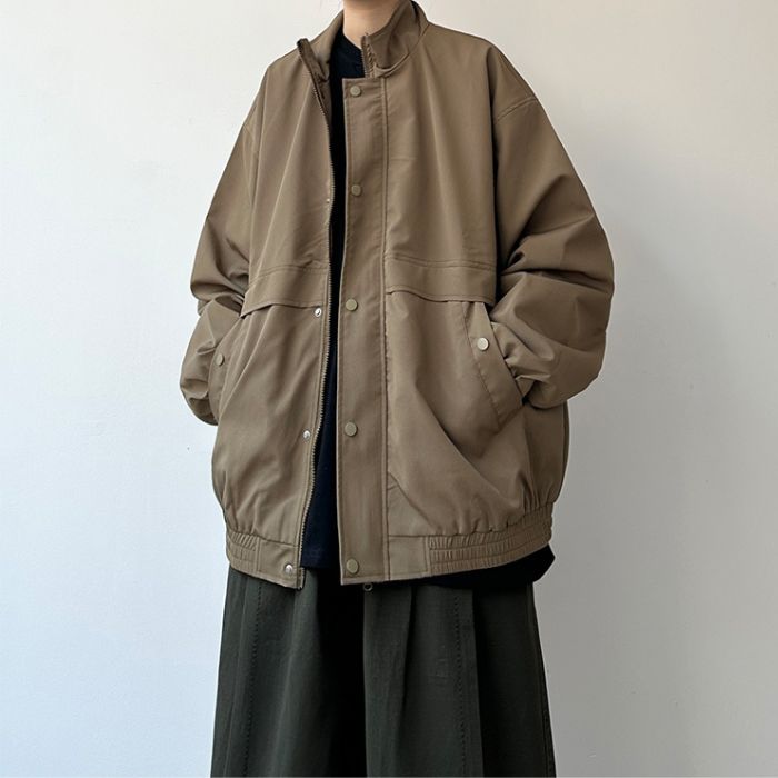 Loose Stand-up Collar Jacket N0542