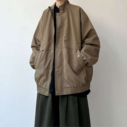 Loose Stand-up Collar Jacket N0542