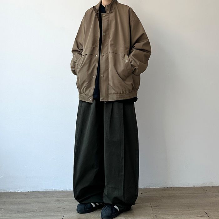 Loose Stand-up Collar Jacket N0542