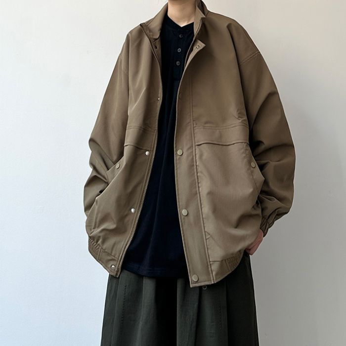 Loose Stand-up Collar Jacket N0542