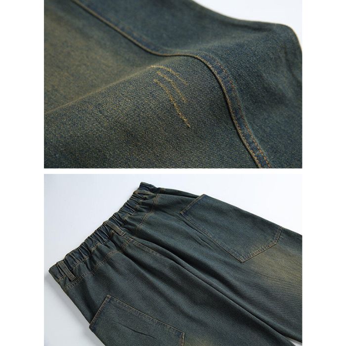 Casual Loose Straight Jeans N0546