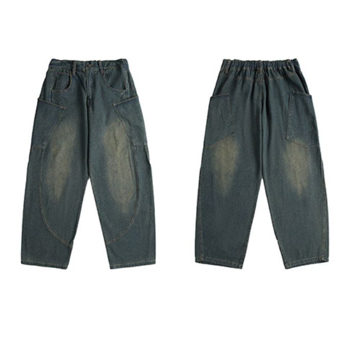 Casual Loose Straight Jeans N0546